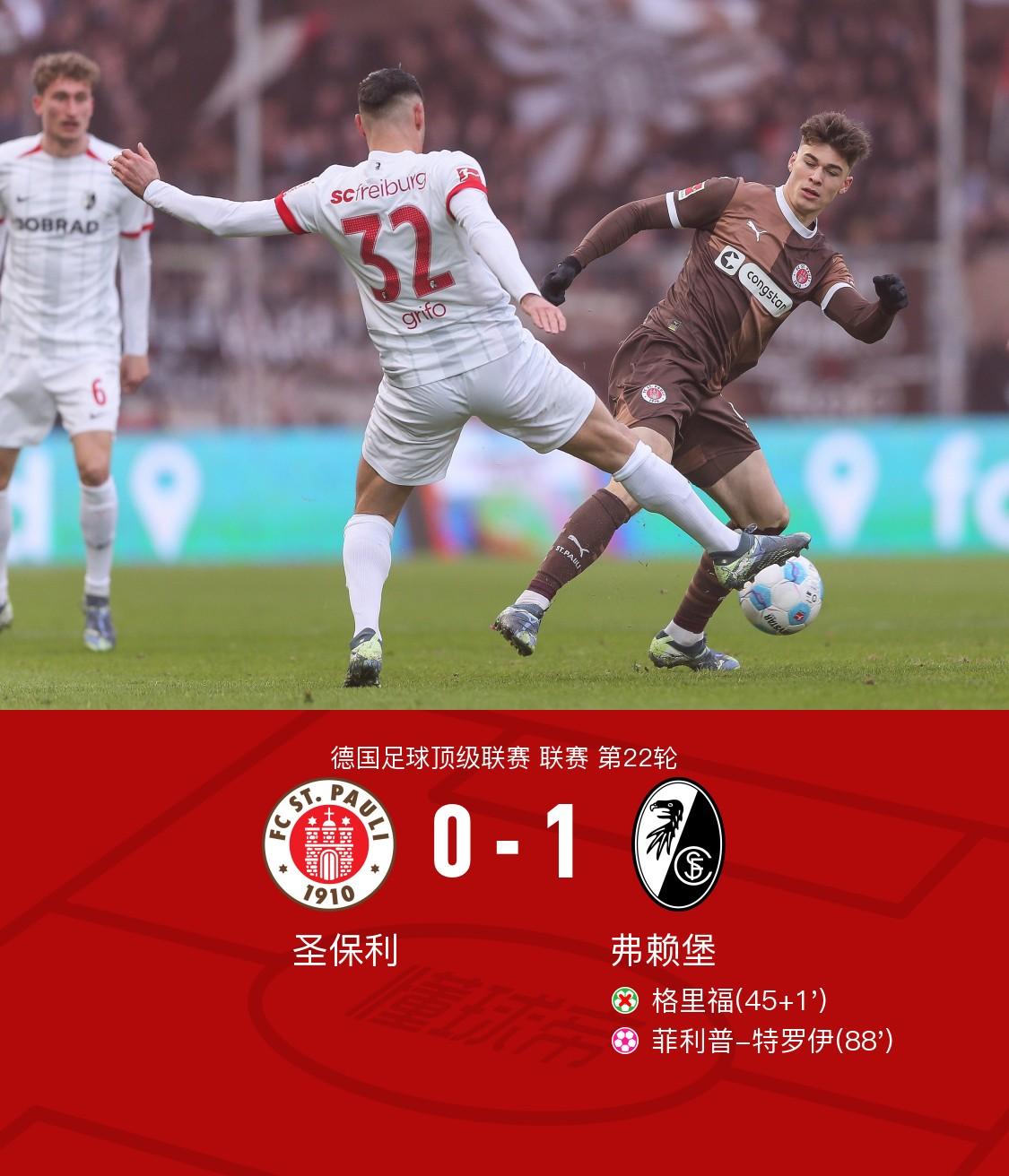 弗赖堡在主场占优势，轻松打败对手