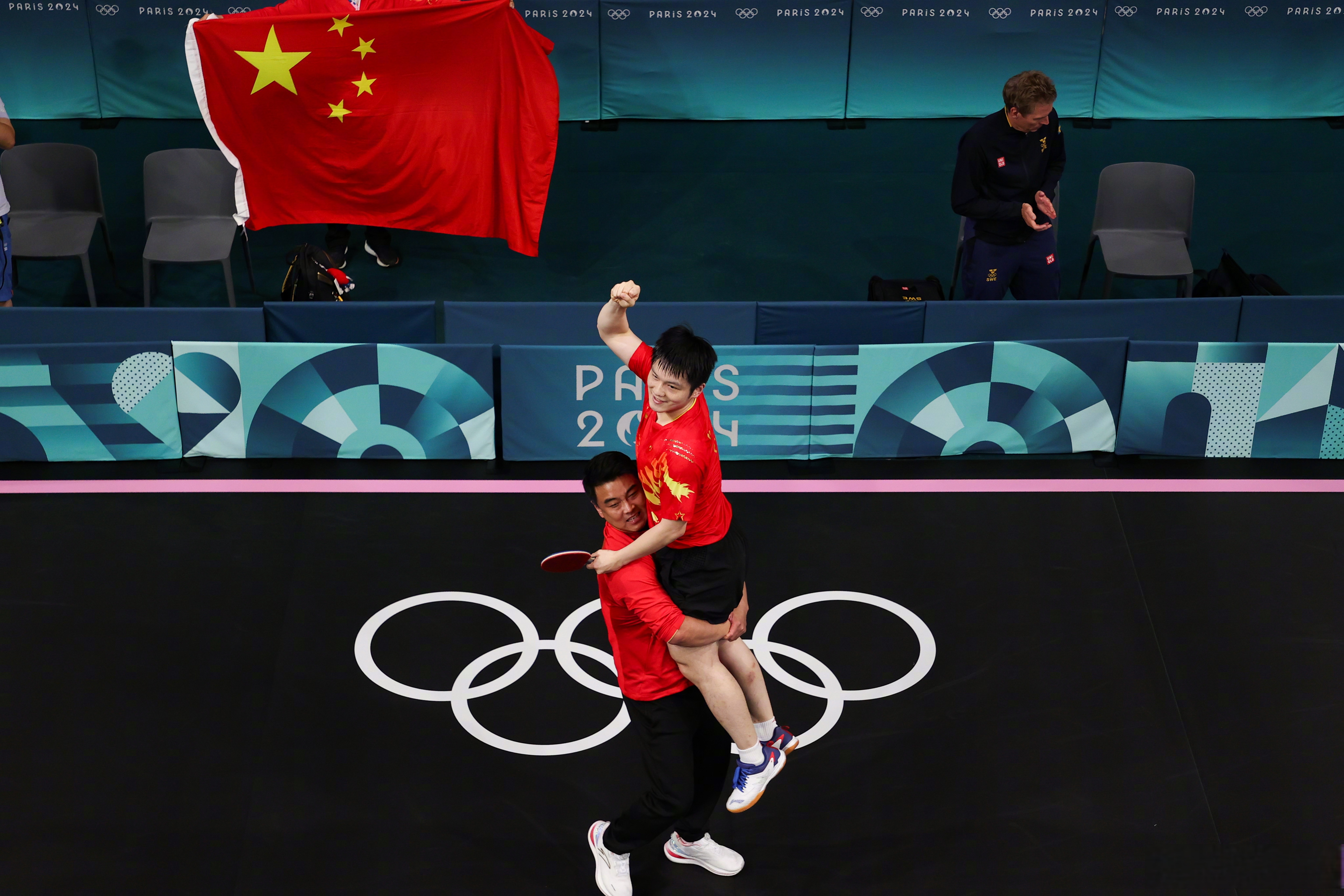 中国队鏖战韩国队,樊振东高光表现 中国队鏖战韩国队,樊振东高光表现